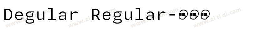 Degular Regular字体转换